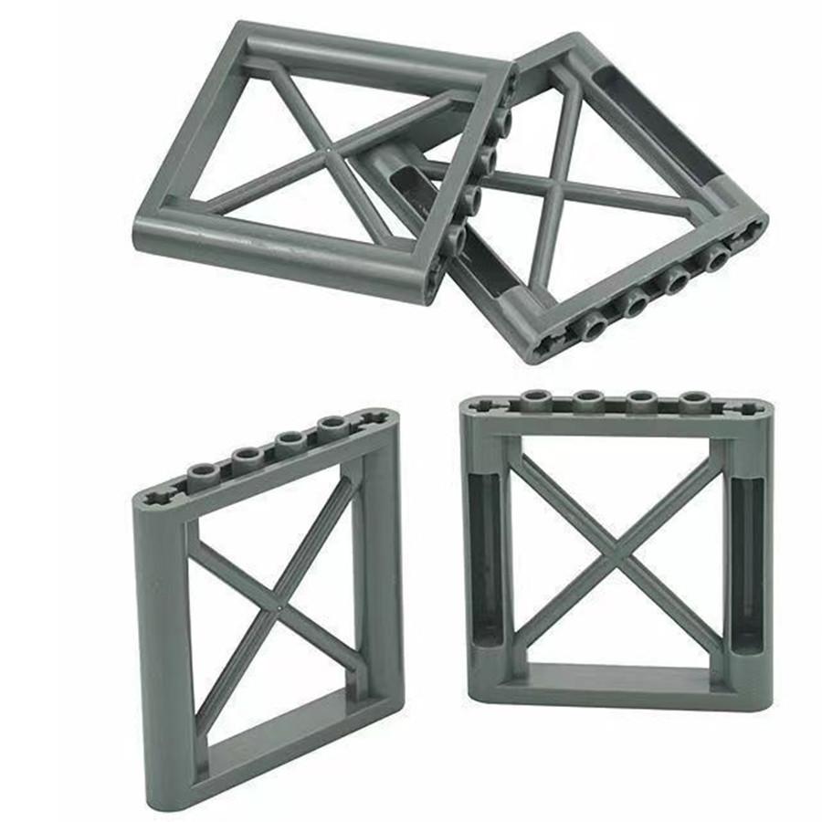 6 шт. MOC строительный блок 6x6 точек опорная рама 6 шт. настенная колонна настенная плита кирпич развивающие игрушки частицы совместимы с 64448