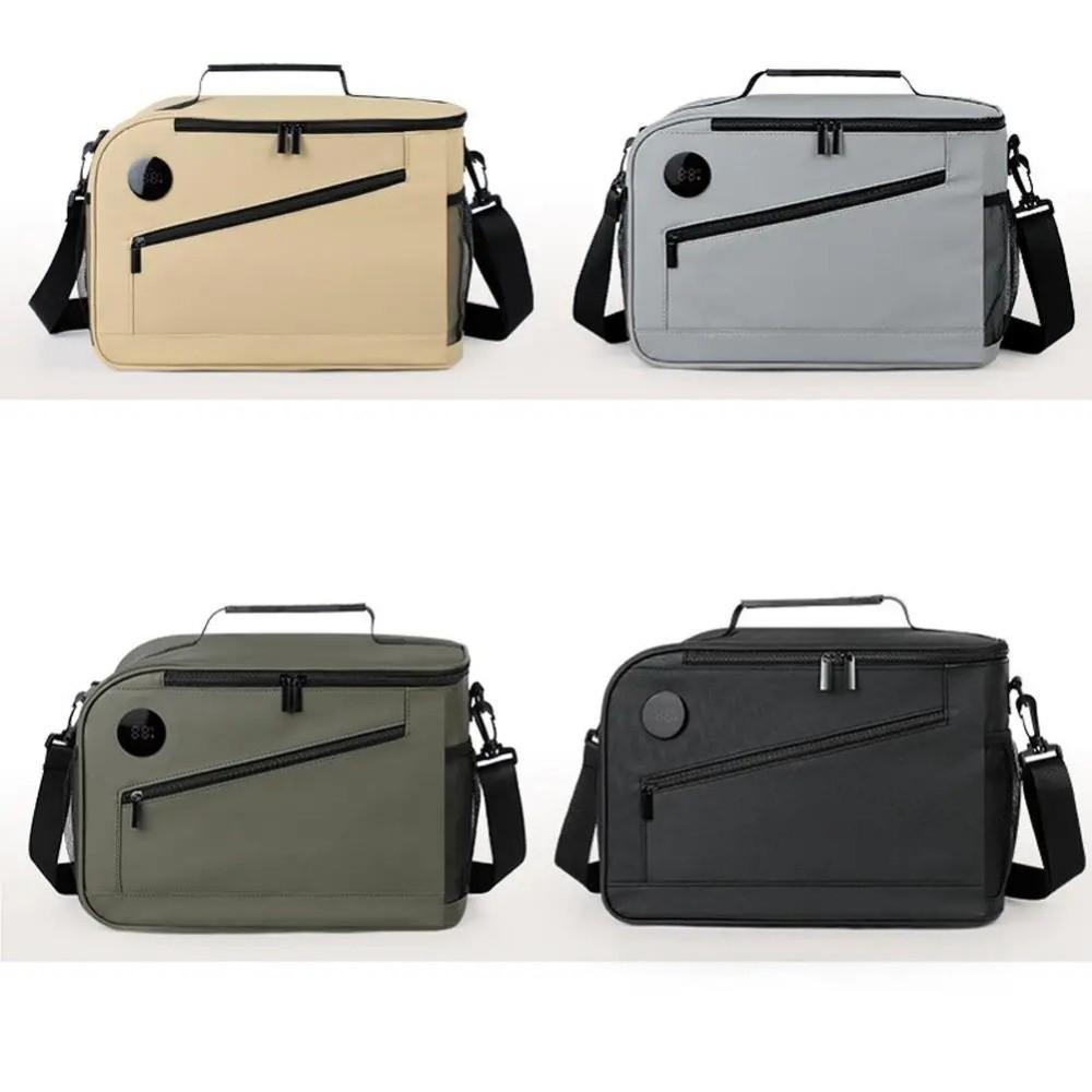 Insulated Cooler Bag with Temperature Display Insulated Lunch Bag Thermal Food Container Beach