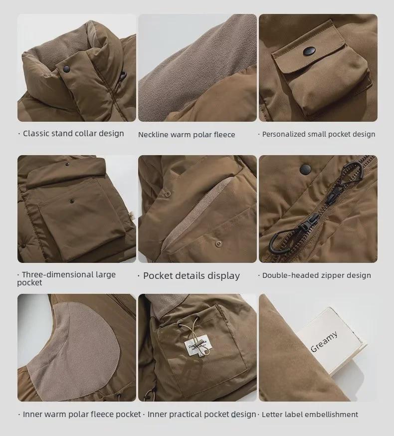 Унисекс японский ретро стеганый зимний рабочий жилет