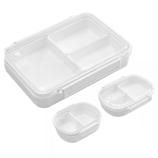 Герметичная коробка для бенто со съемными коробками, безопасная еда для еды с морозильной камерой из АБС-пластика