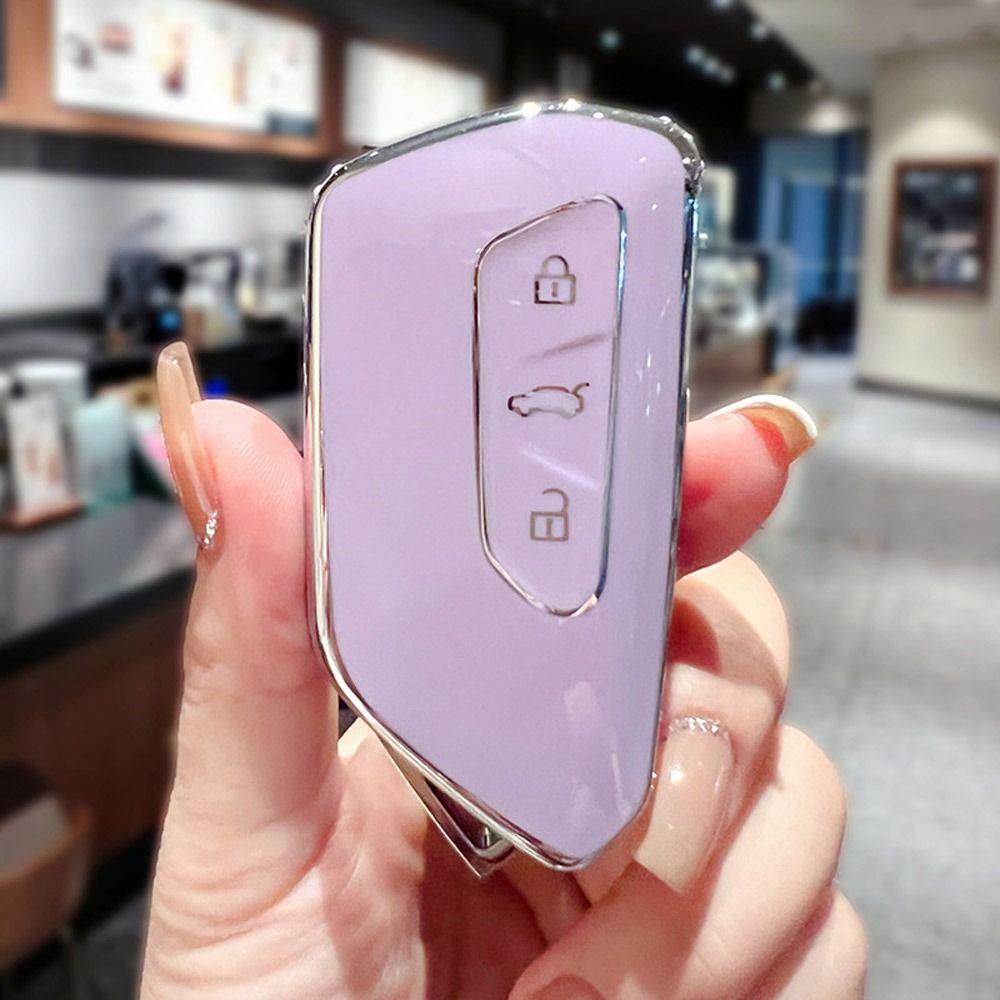 Key Protector Car Key Case for VW Volkswagen/Golf 8 MK8 ID.3 ID.4 /Cupra/Skoda/Octavia A8/SEAT