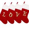 Рождественский чулок Рождественский чулок Тканевый Вышитый Дизайн с Алфавитом