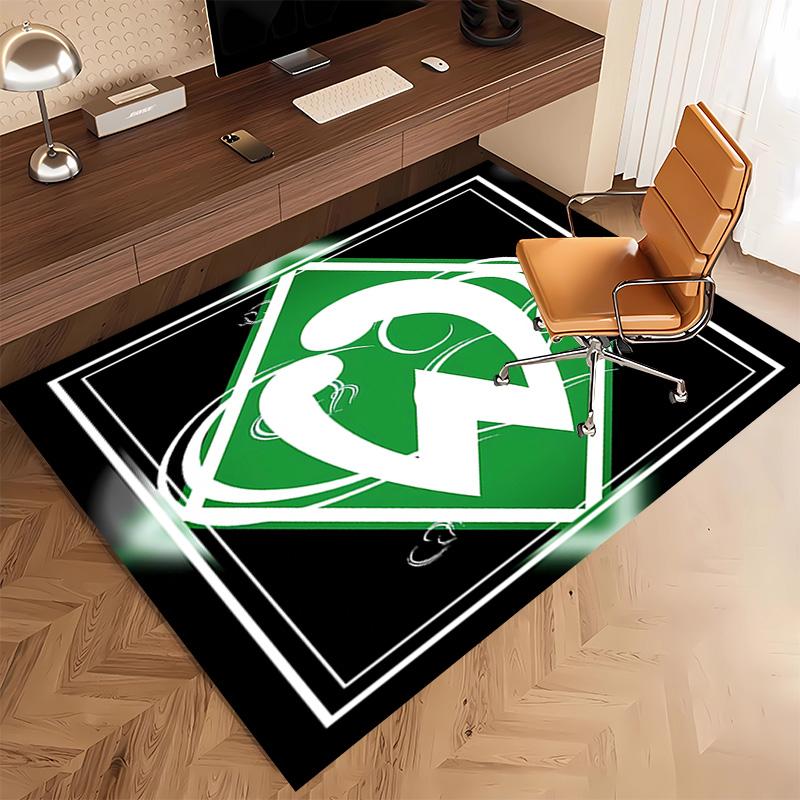 1pc Werder Bremen LOGO Print Area Rug - Soft, Washable Non-Slip Indoor Mat, Living Room, Home Office Decorative Rug,Office Decorative