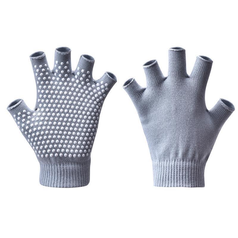 1 пара теплых нескользящих перчаток для йоги для женщин и мужчин, перчатки с полупальцами, для пилатеса, танцев в помещении, фитнес-тренировок, перчатки с открытыми пальцами