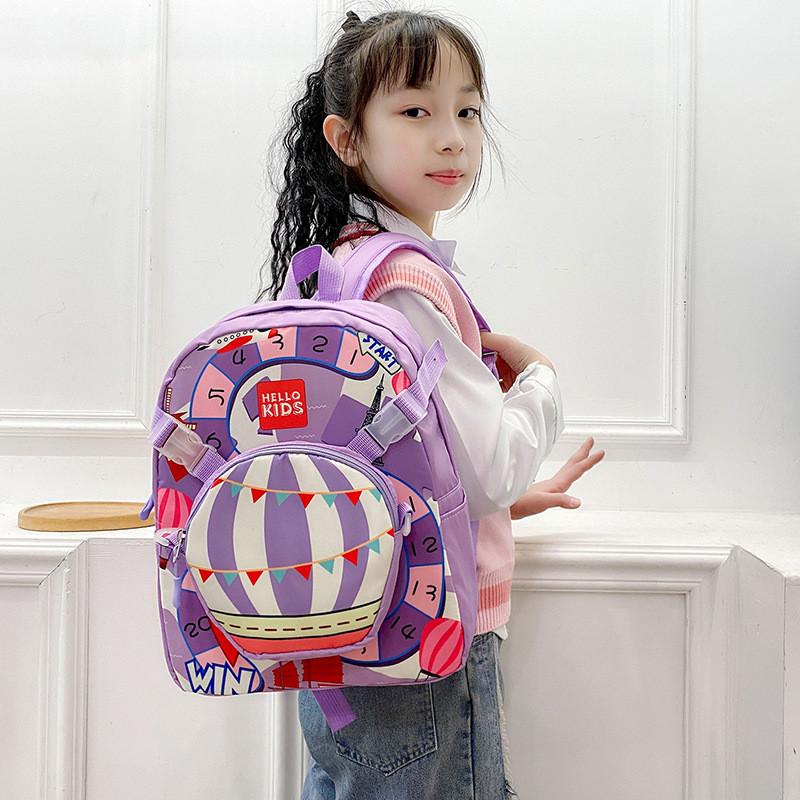 Charming Unicorn Print Kids Backpack Ideal For School Spacious Design With Breathable Material