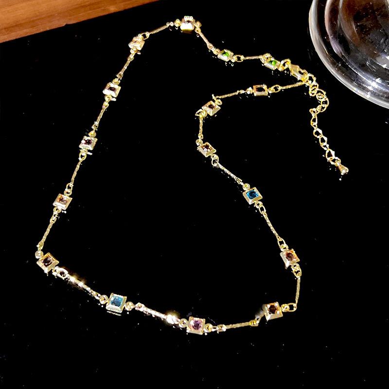 Красочная бабочка с кубическим цирконом, кулон, ожерелье, температура, роскошные женщины и девушки, циркониевая цепочка на ключицу, романтические ювелирные изделия, аксессуары, подарки