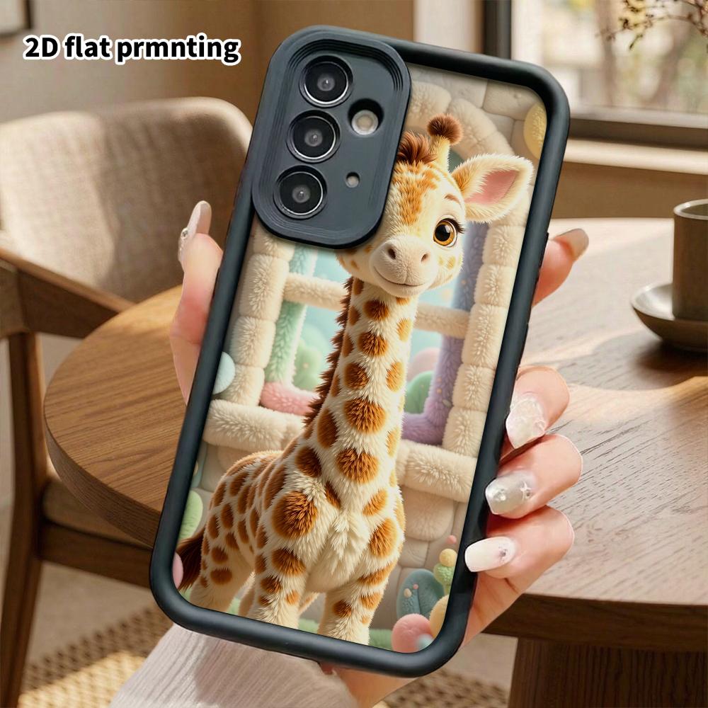Phone Case: 2D flat, suitable for Samsung Galaxy A34 A35 M05 M06 S20 S22 S21 FE Plus 5G protective case, baby giraffe, perfect Christmas and Halloween