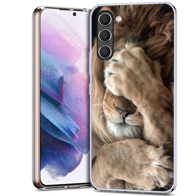 Чехол для телефона 'Лев Альфа-самец Львенок' для Samsung A16 A17 A26 A36 A37 A56 A57 A12 A22 A32 A52S A07 A06 A02S A72 Galaxy A70 A50S A71 A51