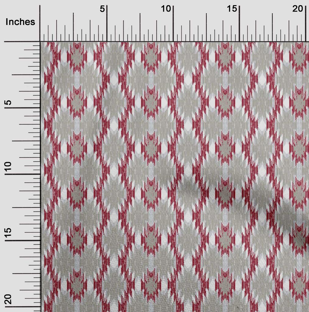 oneOone Cotton Flex Fabric Aztec Ikat Print Fabric By Yard 40 Inch Wide