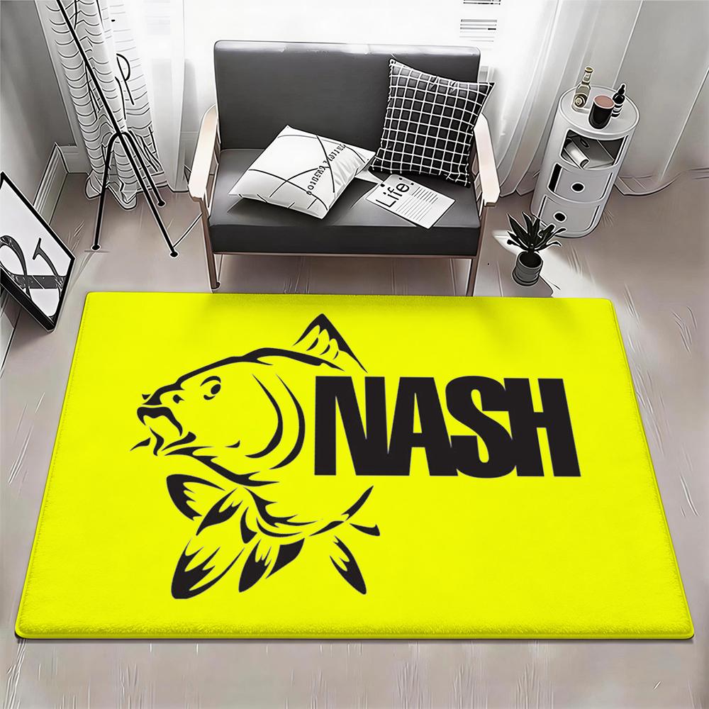 Brand N Nash Fishing Floor Mat Eco Flannel Doormat Non Slip Odorless Indoor Floor Rug Soft Short Plush Home Mat