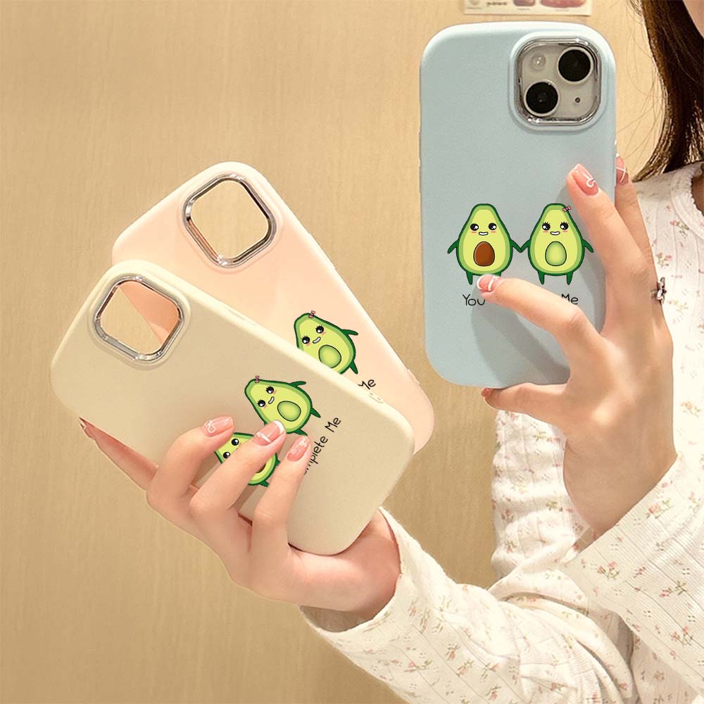 Для iPhone 13 14 15 Pro Max Samsung Galaxy A14 A15 A24 Xiaomi 13T Redmi 12C Мягкий пухлый чехол для телефона NY8 Delicious Avocado art Силиконовый чехол из ТПУ