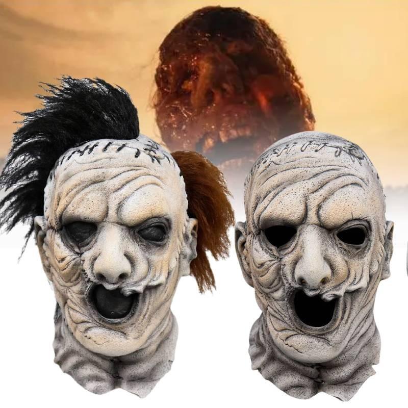 Scary Texas Chainsaw Massacre Mask For Halloween Party Latex Costume Accessory