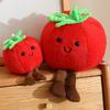Cute Cartoon Tomato Plush Figure Doll Fruit Vegetable Food Stuffed Toy Decor Birthday Gift Ideal for All Ages