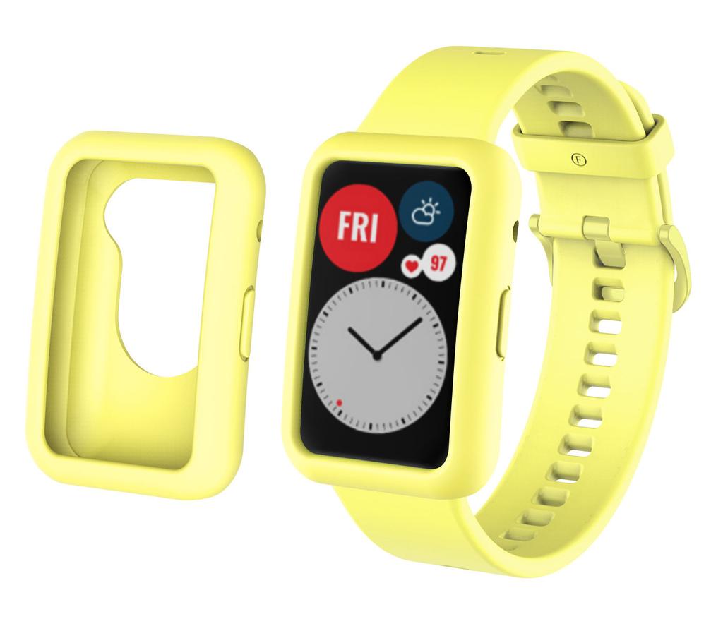 Защитный чехол-накладка для Huawei Watch Fit / Huawei Watch fit new браслет Мягкий силиконовый ремешок Ремешок на запястье Защитная оболочка