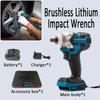 Беспроводной ударный гайковерт с литиевой батареей, бесщеточный гайковерт, измеритель крутящего момента, точно отображающий значение крутящего момента, электрический динамометрический гайковерт
