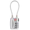 Luggage Lock TSA Customs Lock Padlock with Steel Cable Customs Code Lock Smart Combination Lock