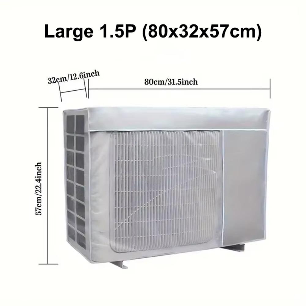 Silver Air Conditioner Cover Multisize Sunscreen Cover New Waterproof Dust Cover  Outdoor