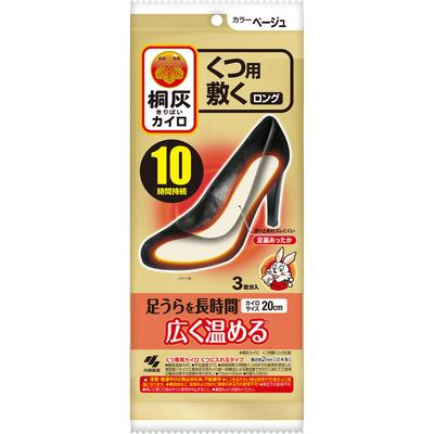 Kiribai Chemical Kiribai Body Warmer Long Beige 3P Грелки для обуви и носков Одноразовые грелки для тела Грелки для обуви и носков