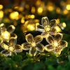 7m IP65 Waterproof Fairy Solar Sakura String 50LEDs Lights Garden Party Decor