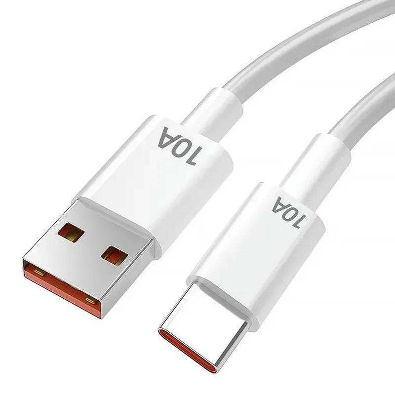 120W 10A USB -C Quick Charging Cable for Samsung Xiaomi Huawei USB C Mobile Phone Data Cord Super Fast Charge Data Cable 1m 1.5m 2m