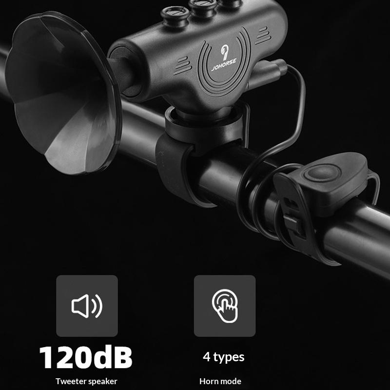 Электронный звонок 120 дБ USB-зарядка Водонепроницаемый Велосипедный звонок Гудок Высокодецибельный гудок Рулевые гудки Сигнализация Регулируемая сирена Езда