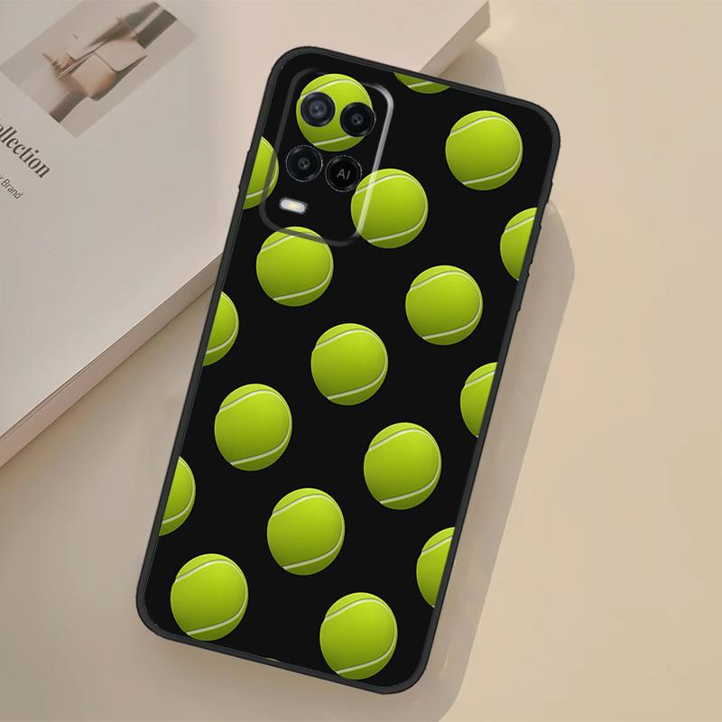 Tennis Balls Case For Oppo A94 A74 A54 A80 A60 A40 A18 A38 A58 A78 A98 A96 A76 A16 A15 A17 A57 A77 A5 Pro