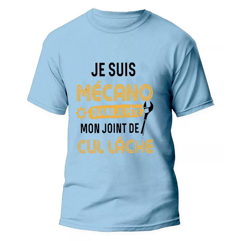 You Know Im Mechano T Shirt Funny French Text Dad Gift Worker Humor Shirts Vintage Tee Casual Oversized Summer Fashion Tshirt