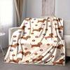 1pc Dachshund Donut Lightweight Flannel Blanket, Comfortable and Warm Blanket, for Office and Camping Sofa Bed109