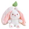 Strawberry Bunny Transformed Into Little Rabbit Fruit Doll Plush Toy, Easter Bunny Plush Toy, Hide and Seek and Seek Rabbit Cuddly Toys