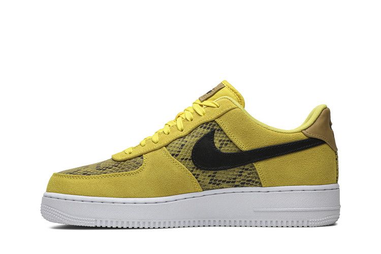Nike Air Force 1 Low Yellow Snakeskin Men's Sneakers