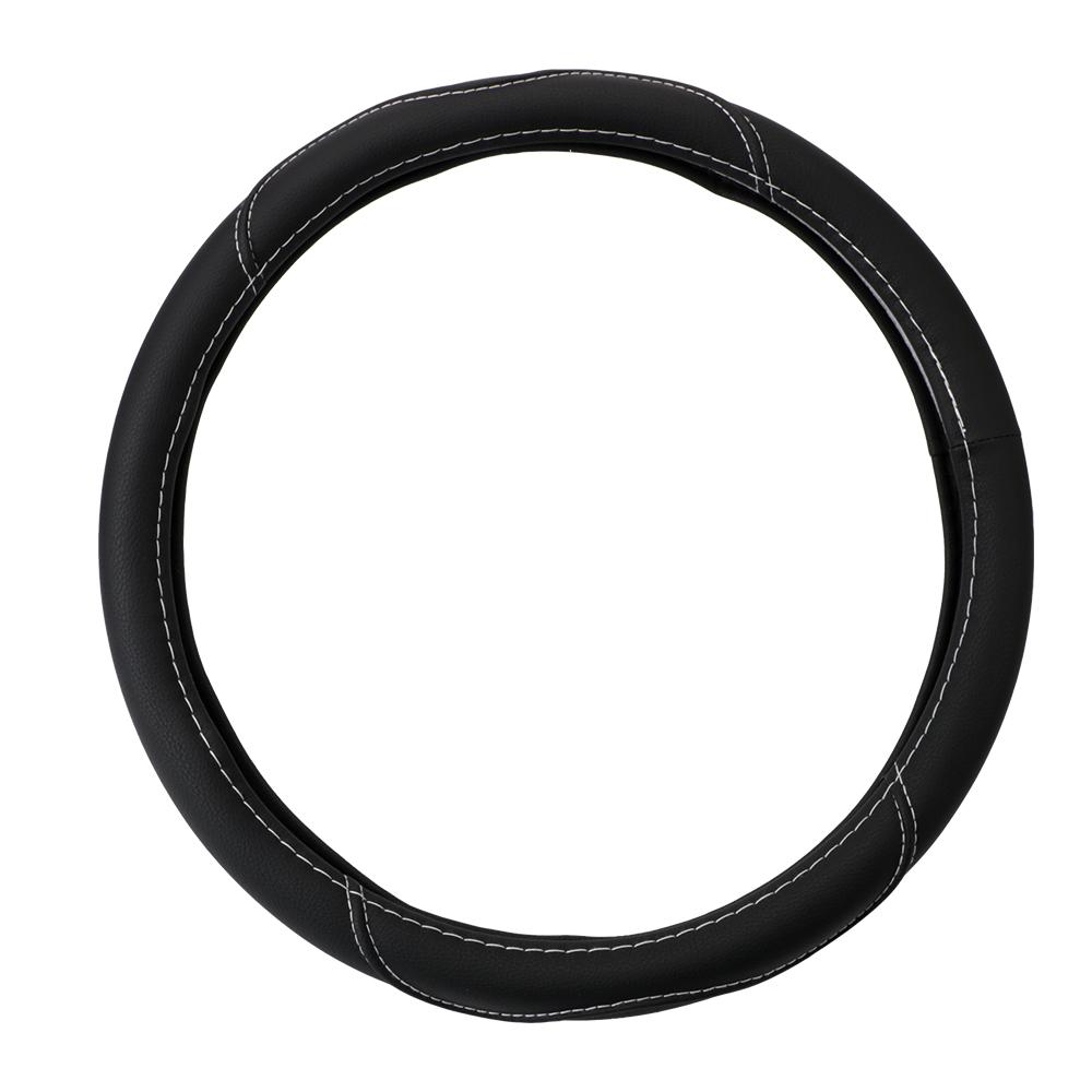 Автостайлинг Чехол на руль автомобиля Дышащий Противоскользящий Автоукрашение Подходит 37-38СМ ПУ кожа