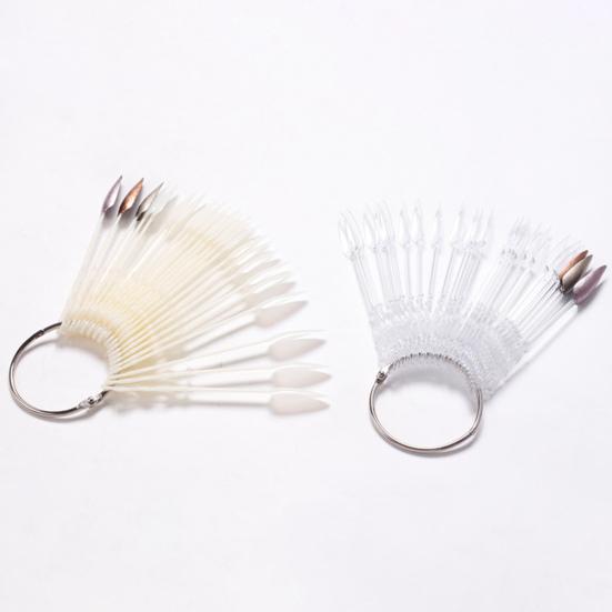 24 шт./компл. веерная карта для ногтей, хорошая пластичность, наращивание ногтей, легкие, нежные, накладные ногти, украшенные художественные насадки, таблица отображения для красоты