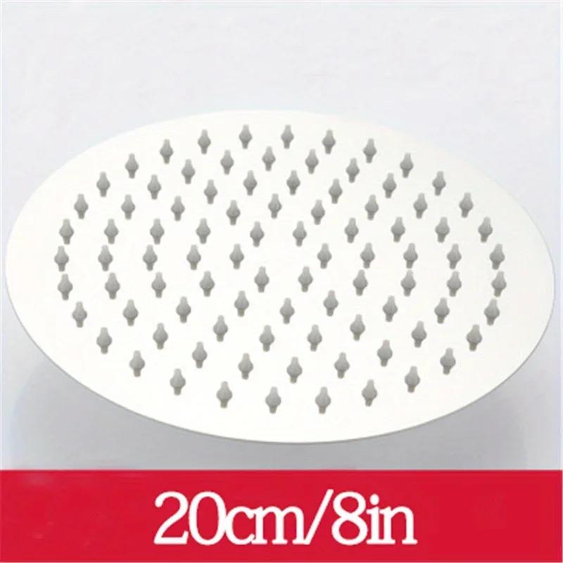 Душевая лейка Ультратонкая Под давлением Водопадный Дождевой душ Аксессуары для ванной комнаты Нержавеющая сталь Верхний распылитель