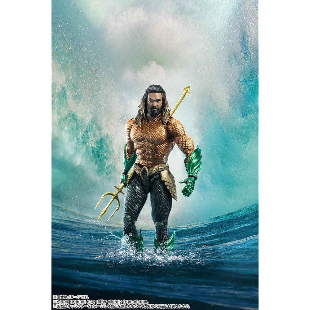 НАРОДЫ ТАМАШИИ SH. Фигурка Аквамена Figuarts 160 мм АБС ПВХ Окрашенная Подвижная Коллекционная