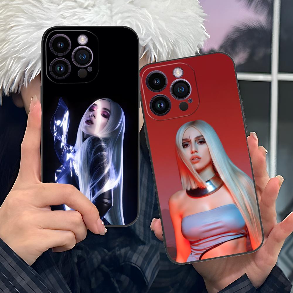 Модный матовый ТПУ чехол для мобильного телефона Ava Max для iPhone 17 16 15 14 13 12 11 X XR XS 8 7 Air Pro Max Plus Mini Цветной чехол