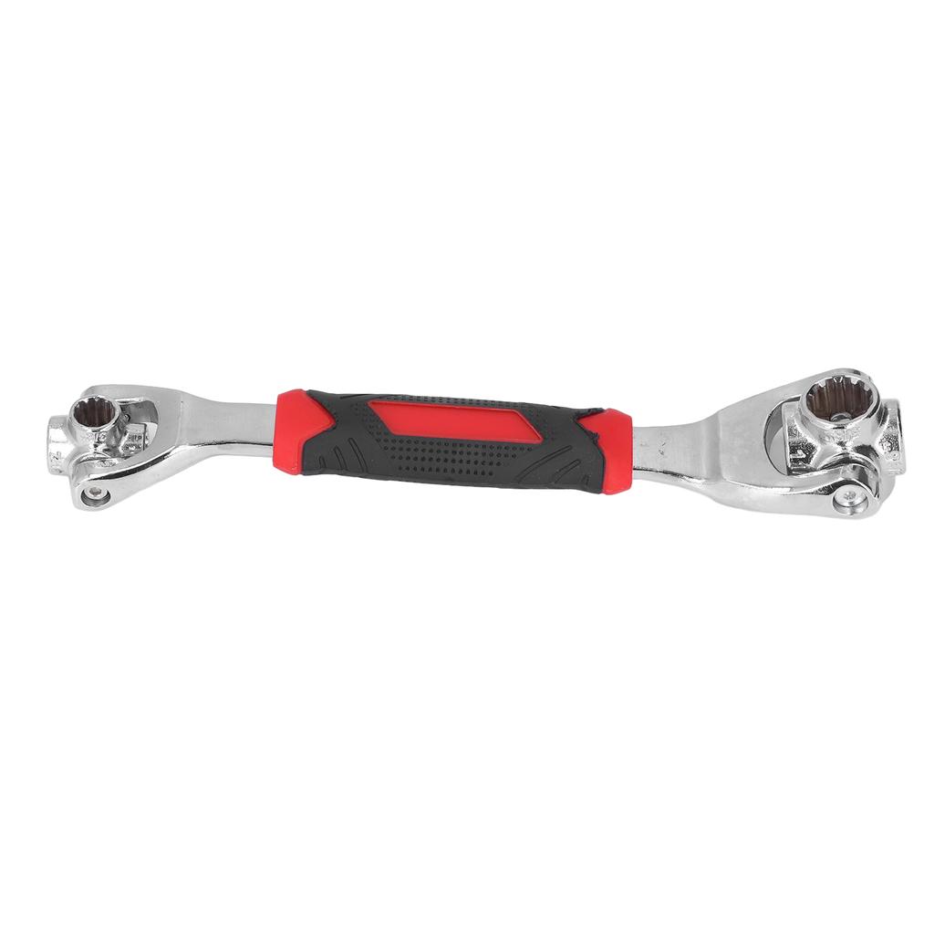 Socket Wrench 8 In 1 Anti Slip Handle Rotating Head Portable Alloy Steel Multifunction Wrench Tool