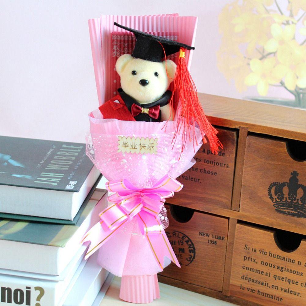 Bear Animal Graduation Gift Cartoon Bouquet Decoration Stunning Plush Toy Valentine's Day