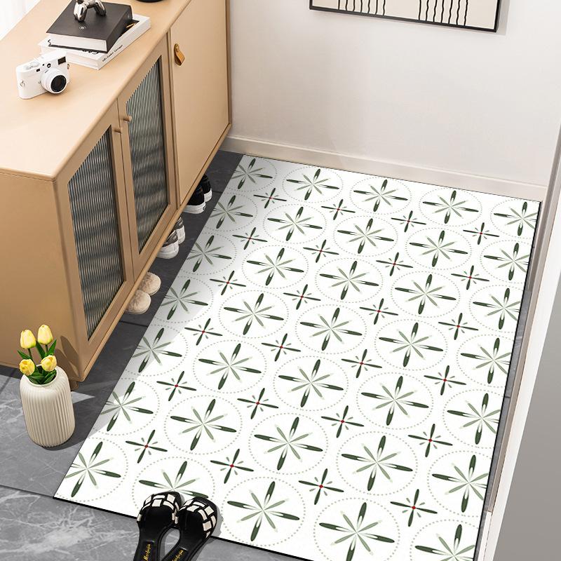 Коврик для кухни с противоскользящим покрытием, простой, впитывающий масло, длинный, противогрязный, для ног, вход в ванную, дверь в ванную, противопадающий