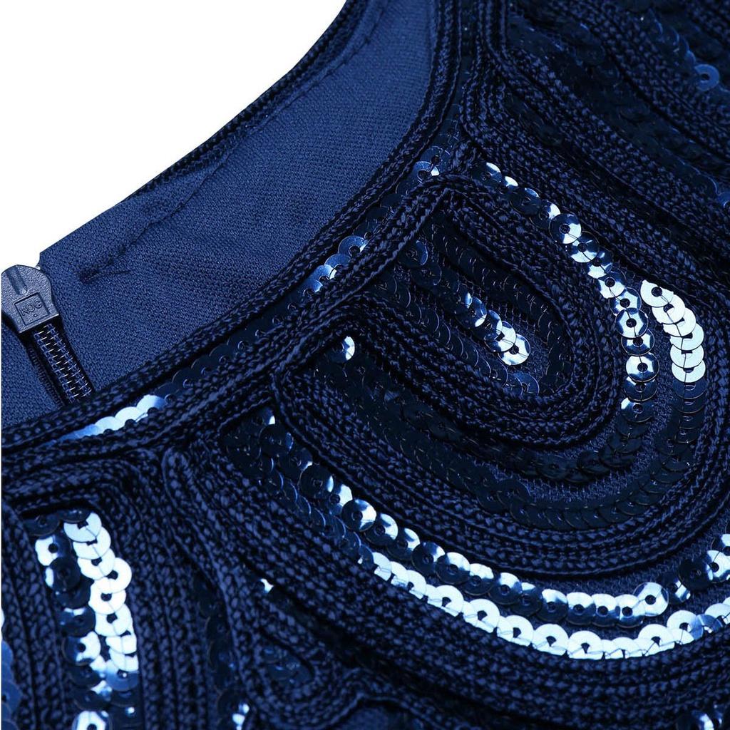 Винтажное платье с пайетками в стиле Великого Гэтсби Элегантное коктейльное платье для женщин**