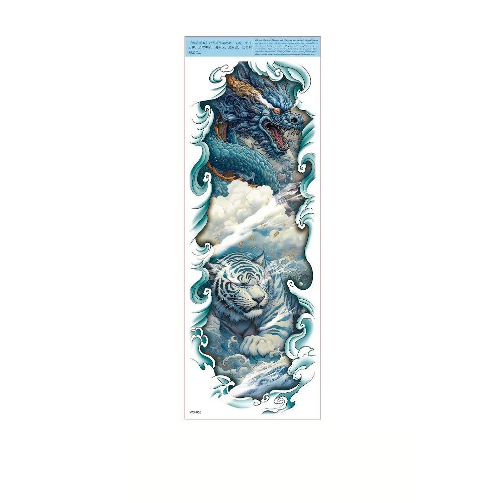 Water Transfer Decals Full Arm Tattoo Stickers Snake Butterfly Body Art Sticker Hand