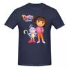 Unisex Doras The Explorer Awesome T Shirt Vintage O-neck Cotton T-shirt