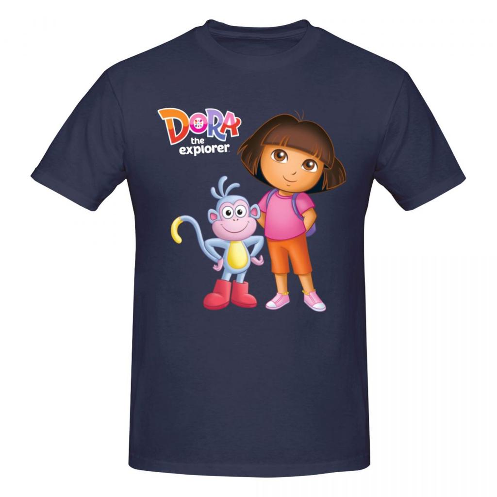 Unisex Doras The Explorer Awesome T Shirt Vintage O-neck Cotton T-shirt