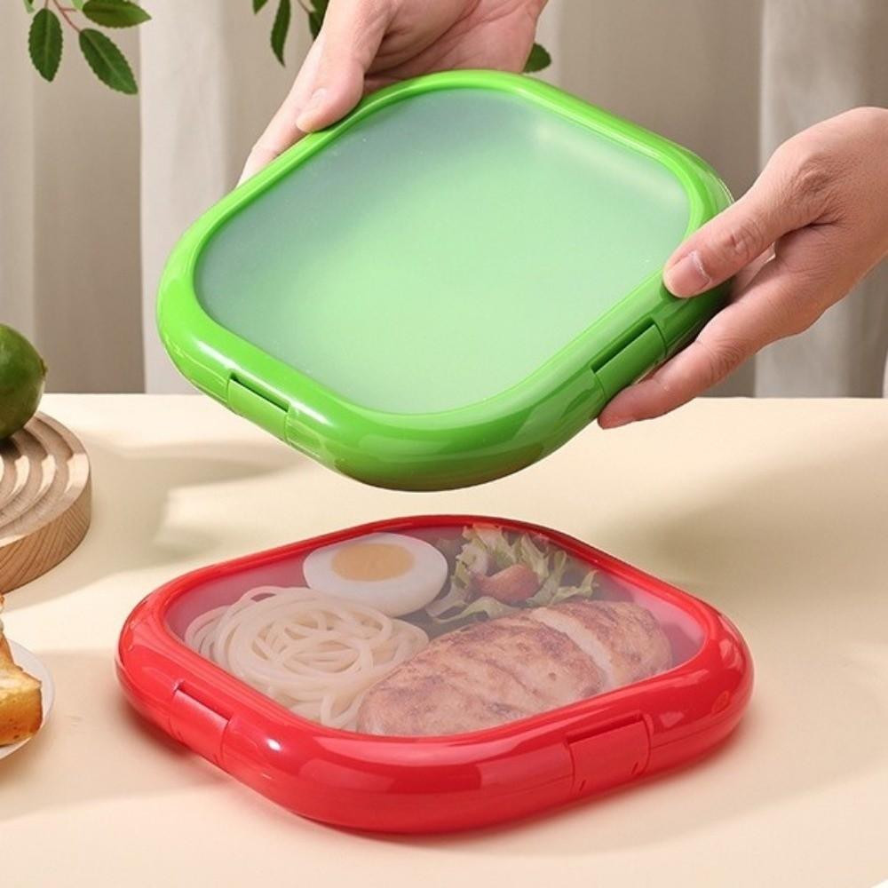 Round/Square Silicone Fresh Keeping Box Sealed Food Storage Container Sandwich Storage Box Outdoor