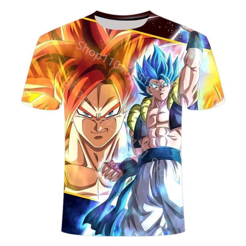 2026 Стильная летняя мужская футболка Dragon Ball Super Повседневная Аниме Дети