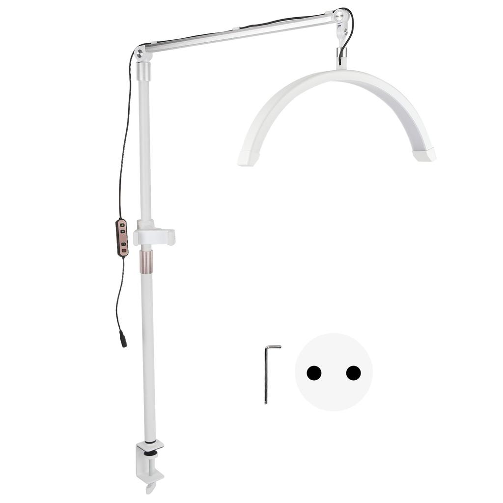 16in Half Moon Fill Light Half Moon Desk Lamp 3000K 4500K 6000K Adjustable Color Temperature Height