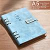 Detachable Metal Clip Loose Leaf Notebook 100 Sheets Refillable Notebook Writing Diary  Office Use