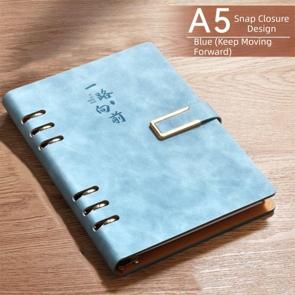 Detachable Metal Clip Loose Leaf Notebook 100 Sheets Refillable Notebook Writing Diary Office Use