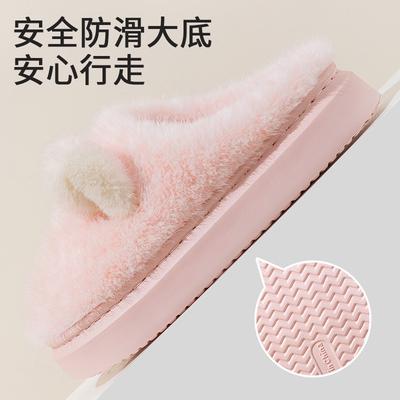 2025 новые хлопковые тапочки женские бархатные теплые для общежития офиса мягкая подошва нескользящие хлопковые туфли обувь для пары день