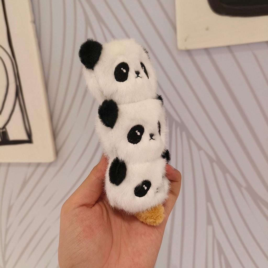 Adorable Cartoon Panda Sugar Gourd Plush Keychain Fun Backpack Pendant Toy Gift