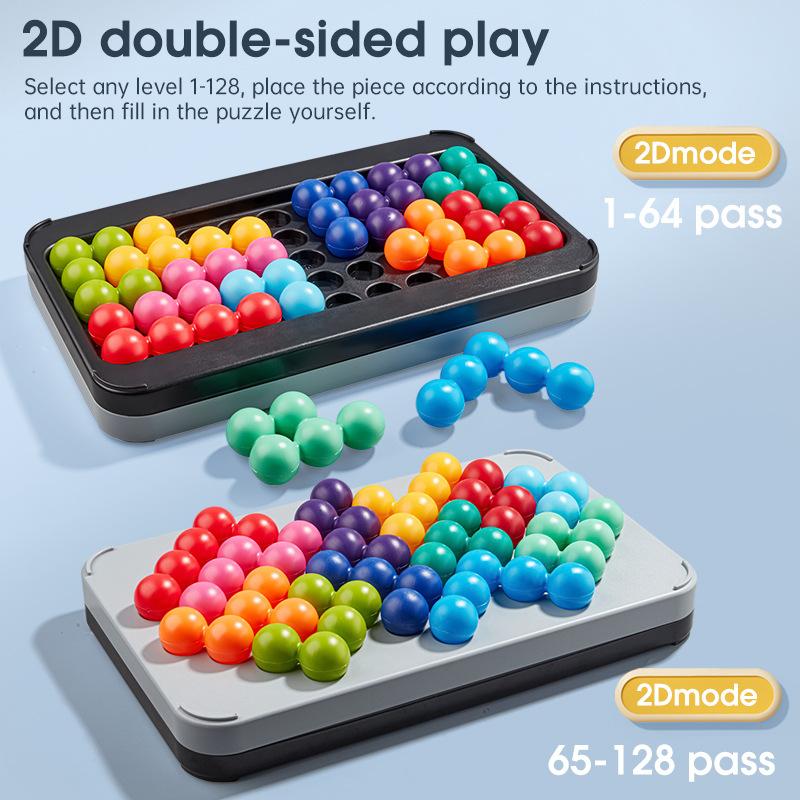 3D Puzzle Brain Teaser Logic Board Game 200+ IQ Challenges for Kids Educational Learning Gift for Cognitive Development STEM Toy